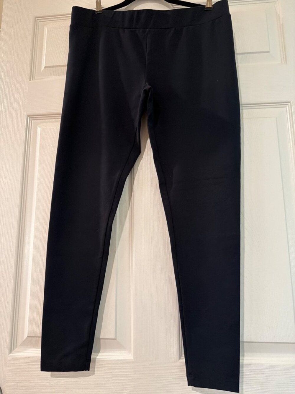 Matty M Womens Black Stretch Leggings Nylon Blend Size XL